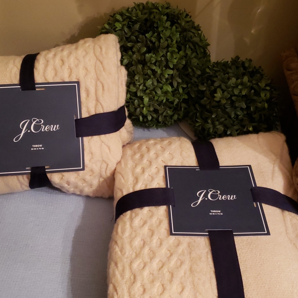 2 j.crew  throws